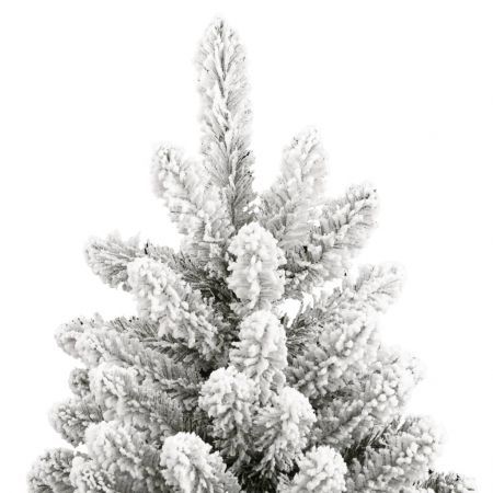 Artificial Hinged Christmas Tree with Flocked Snow 180 cm