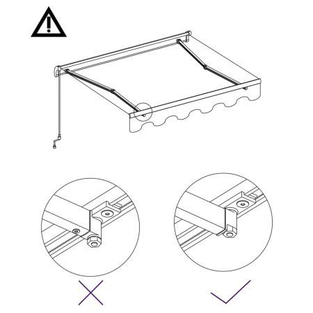 Manual Retractable Awning 500x300 cm Anthracite