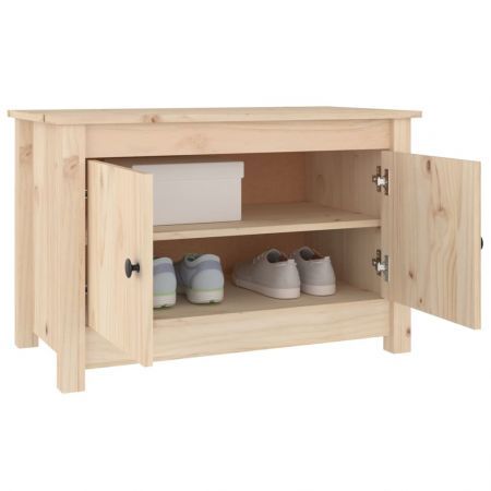 Shoe Cabinet 70x38x45.5 cm Solid Wood Pine