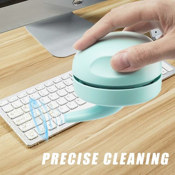 Desktop Vacuum Cleaner USB Charging with Vacuum Nozzle Cleaning Brush