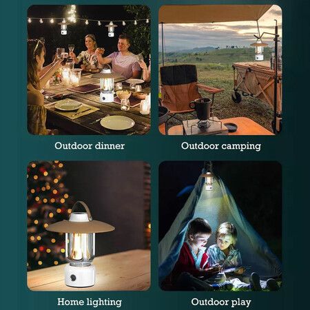 Outdoor Portable Light Camp Adventuridge Rechargeable Terrace Garden LED Camping Lantern Camping Lamp For Table Tent