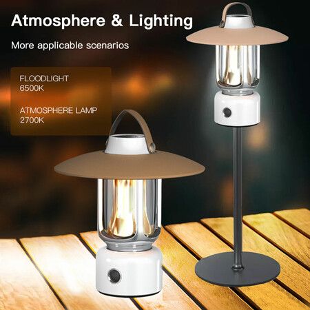 Outdoor Portable Light Camp Adventuridge Rechargeable Terrace Garden LED Camping Lantern Camping Lamp For Table Tent