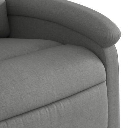 Electric Recliner Chair Dark Grey Fabric