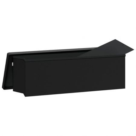 Storage Bench Foldable Black PVC