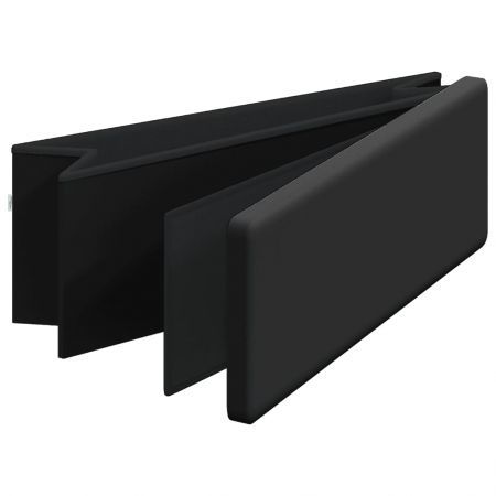 Storage Bench Foldable Black PVC