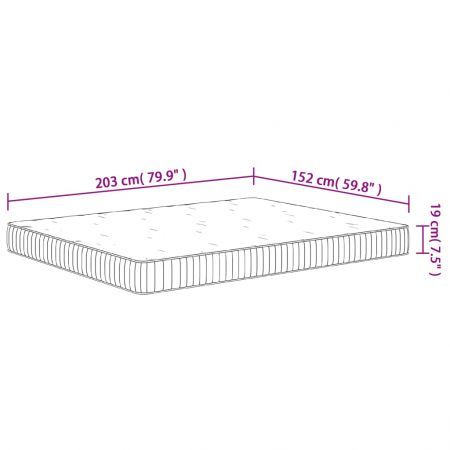 Pocket Spring Mattress Medium 152x203 cm Queen Size