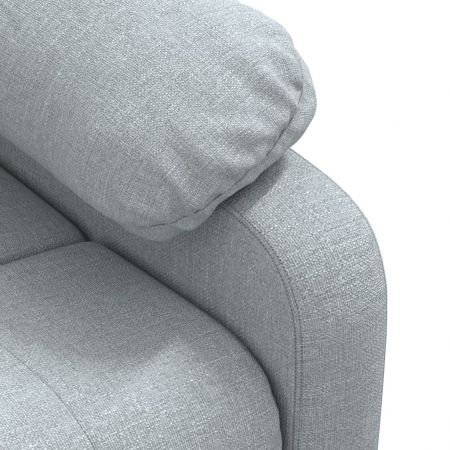 Recliner Chair Light Grey Fabric