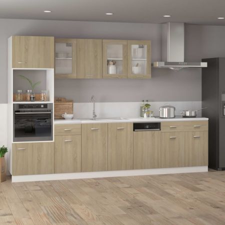 Dishwasher Panel Sonoma Oak 45x3x67 cm Engineered Wood