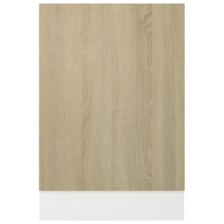 Dishwasher Panel Sonoma Oak 45x3x67 cm Engineered Wood