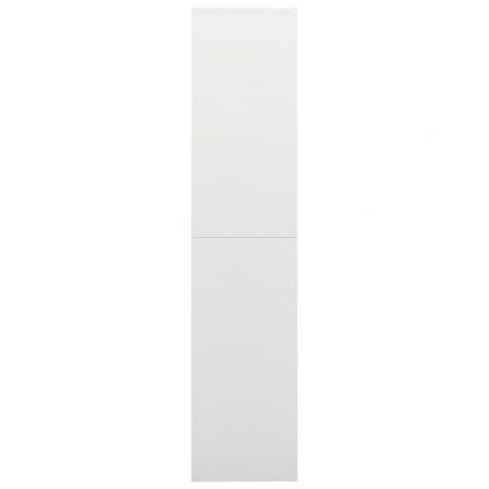 Locker Cabinet White 90x40x180 cm Steel