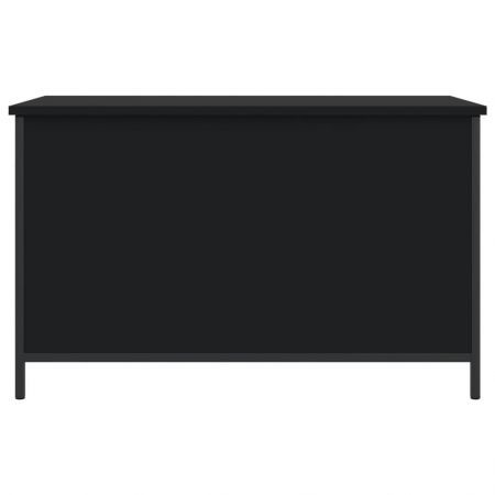 Storage Bench Black 80x42.5x50 cm Engineered Wood