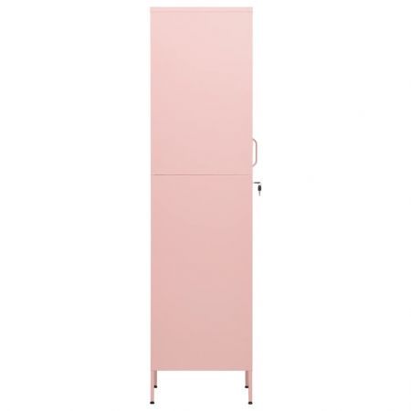 Locker Cabinet Pink 35x46x180 cm Steel