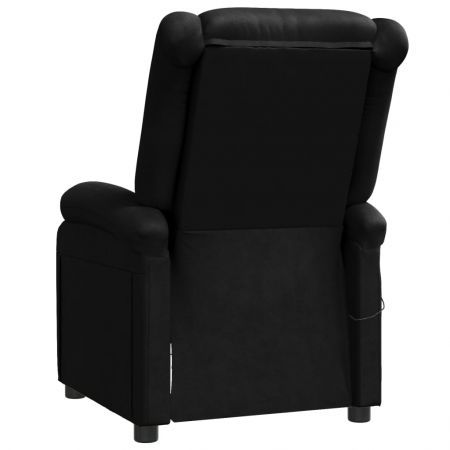 Massage Chair Black Faux Leather