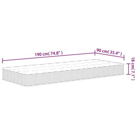 Bonnell Spring Mattress Medium 90x190 cm