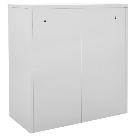 Locker Cabinet Light Grey 90x45x92.5 cm Steel