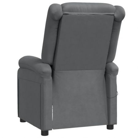 Massage Chair Anthracite Faux Leather