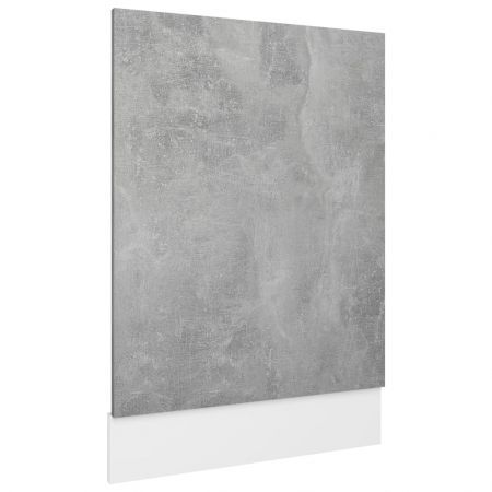 Dishwasher Panel Concrete Grey 45x3x67 cm Engineered Wood