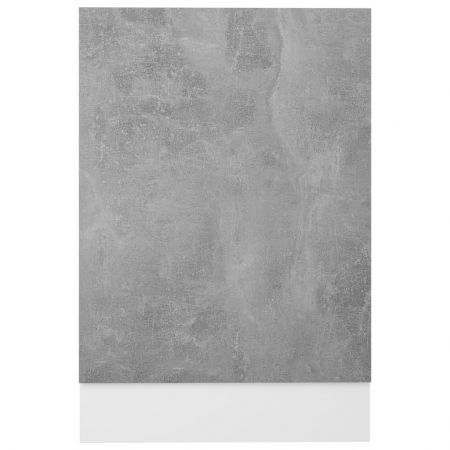 Dishwasher Panel Concrete Grey 45x3x67 cm Engineered Wood