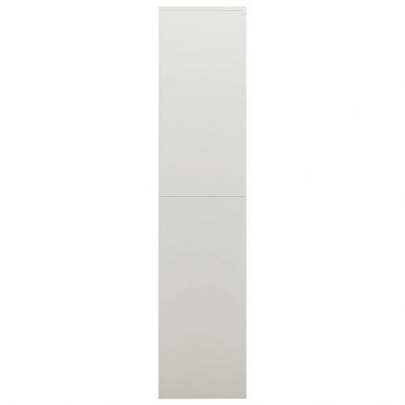 Locker Cabinet Light Grey 90x40x180 cm Steel