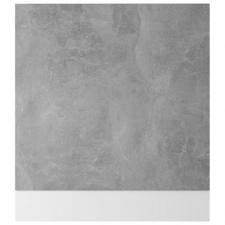 Dishwasher Panel Concrete Grey 59.5x3x67 cm Engineered Wood