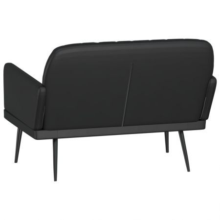 Bench Black 107x80x81 cm Faux Leather