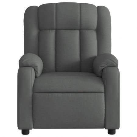 Electric Massage Recliner Chair Dark Grey Fabric