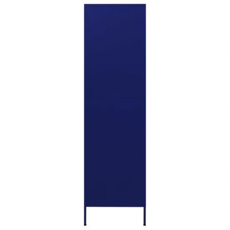 Wardrobe Navy Blue 90x50x180 cm Steel