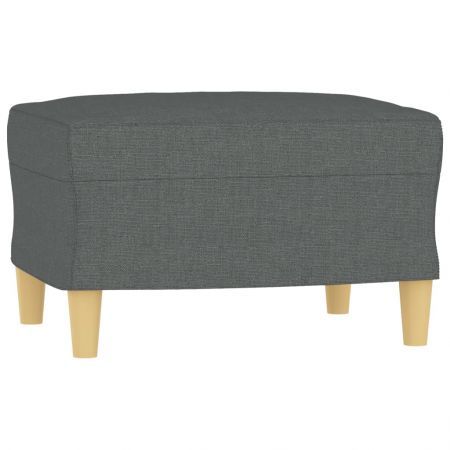 Footstool Dark Grey 60x50x41 cm Fabric