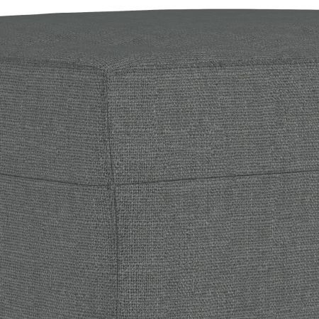 Footstool Dark Grey 60x50x41 cm Fabric