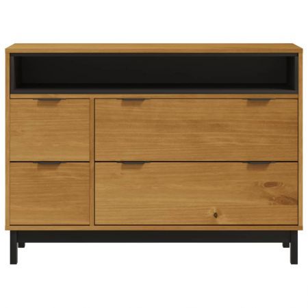 Drawer Cabinet FLAM 110x40x80 cm Solid Wood Pine