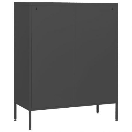 Chest of Drawers Anthracite 80x35x101.5 cm Steel