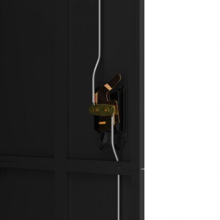 File Cabinet Black 90x40x180 cm Steel