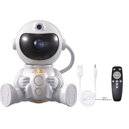 Astronaut Galaxy Projector for Bedroom, Star Projector with Moon Lamp, Space Nebula LED Night Light for Kids Teens Girls Boys