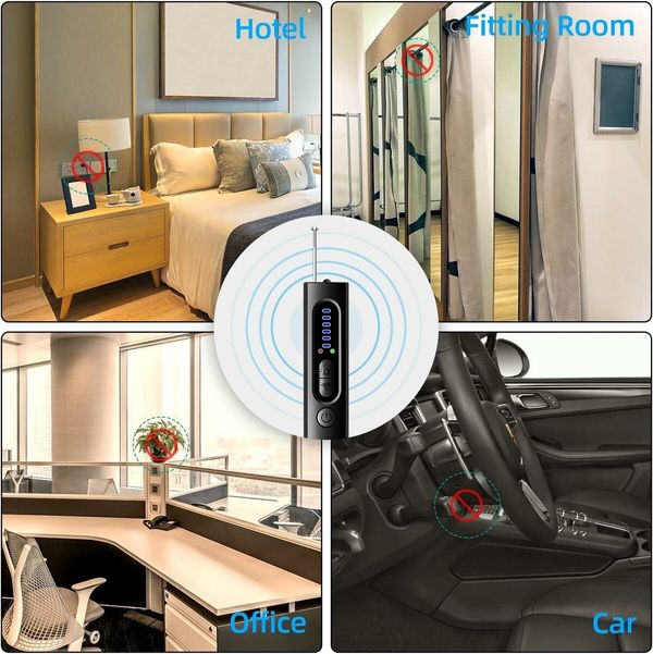 Hidden Camera Detector, Anti Spy Detector, Bug Detector Electronic Sweeper