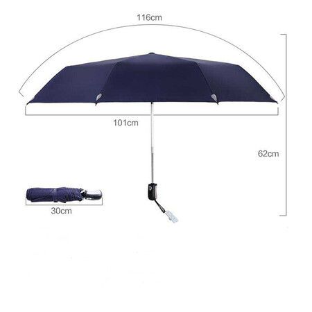 Windproof Travel Umbrella, Automatic Umbrellas for Rain, Compact Umbrella (Purple)