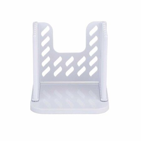 Adjustable Toast Slicer/Cutting Guide for Homemade Bread,Plastic Bread Slicer Loaf for Slicing Bread Foldable Kitchen Baking Tools (White)