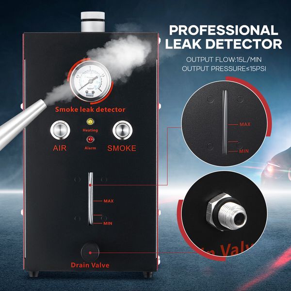 Smoke Machine Leak Detector Automotive EVAP Vacuum Diagnostic Tester Fuel Pipe System Vehicle Car Dual Modes