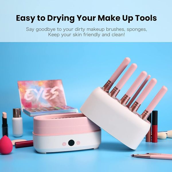 Makeup Brush Dryer Machine,Can Drying 12pcs Makeup Brushes,2pcs Sponges Or Powder Puff AT Once,Baked Slowly At Constant Temperature