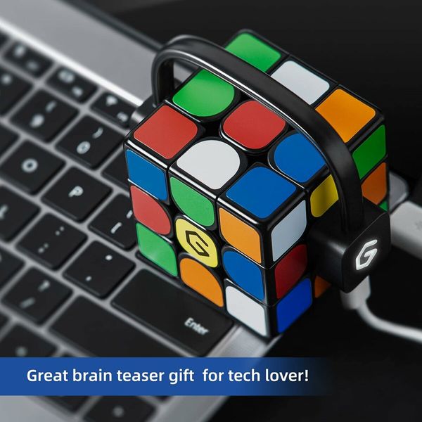 Super Rubik Cube Building Blocks Puzzle Think Training Toys,Bluetooth Electronic Speed Cube,Real-Time Connected STEM Smart Cube for All Ages