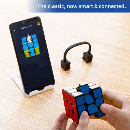 Super Rubik Cube Building Blocks Puzzle Think Training Toys,Bluetooth Electronic Speed Cube,Real-Time Connected STEM Smart Cube for All Ages