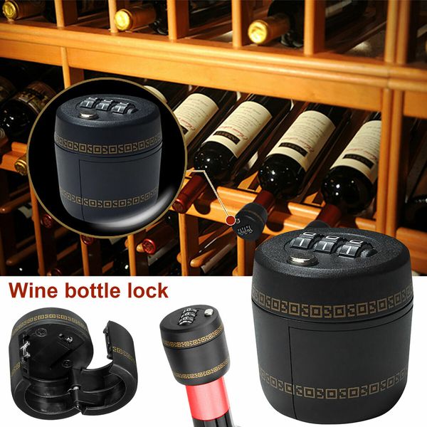 1 Pcs Combination Wine Bottle Lock for Wine Liquor Bottle-Wine Whiskey Bottle Top Stopper