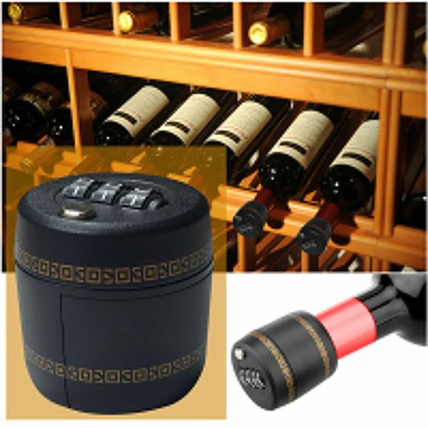 1 Pcs Combination Wine Bottle Lock for Wine Liquor Bottle-Wine Whiskey Bottle Top Stopper