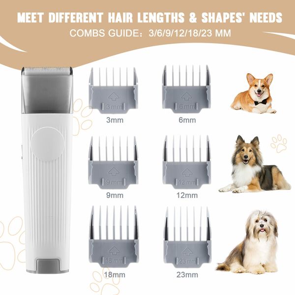 7 in 1 Pro Pet Dog Grooming Kit Cat Hair Trimmer Shaver Nail Clipper Grinder Vacuum Cleaner Deshedding Brush Slicker Removal Groomer Cleaning Tool Set