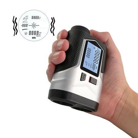 1200m Golf Laser Rangefinder Hunting Rechargeable Slope Adjusted Flag-Lock Vibration Laser Distance Meter