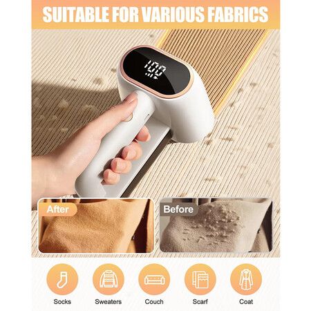 Fabric Shaver and Lint Remover, Rechargeable Lint Shaver 3 Speeds for Clothes Couch Furniture