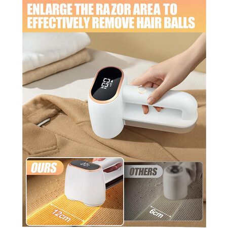 Fabric Shaver and Lint Remover, Rechargeable Lint Shaver 3 Speeds for Clothes Couch Furniture