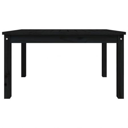 Garden Table Black 82.5x50.5x45 cm Solid Wood Pine