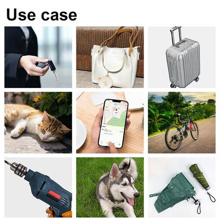 Portable GPS Tracking, Smart Anti Loss Device, GPS Smart Finders Tracker Device for Kids Pets White