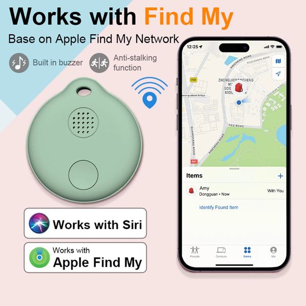 Portable GPS Tracking, Smart Anti Loss Device, GPS Smart Finders Tracker Device for Kids Pets Green