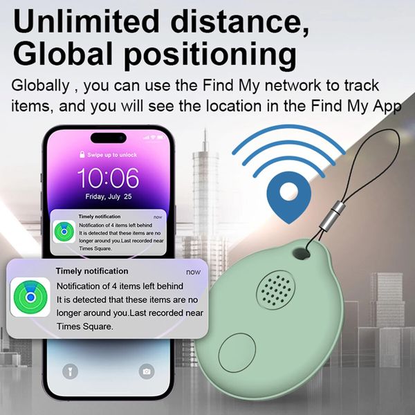 Portable GPS Tracking, Smart Anti Loss Device, GPS Smart Finders Tracker Device for Kids Pets Green